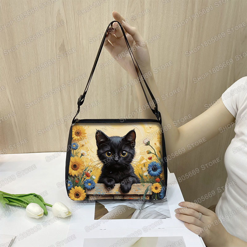 Oil Painting Van Gogh Black Ca - Art Portfolio Bag ulasan dan harga