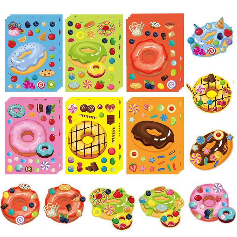 Make a Face Donut Stickers for - Art Craft 4 Years Old ulasan dan harga
