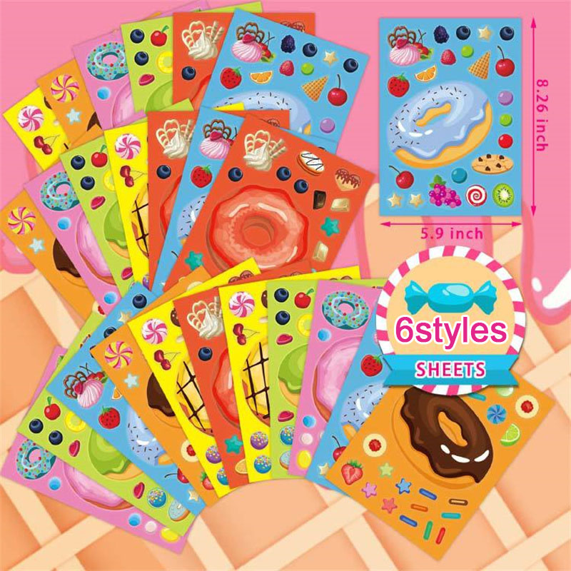 Make a Face Donut Stickers for - Art Craft 4 Years Old ulasan dan harga