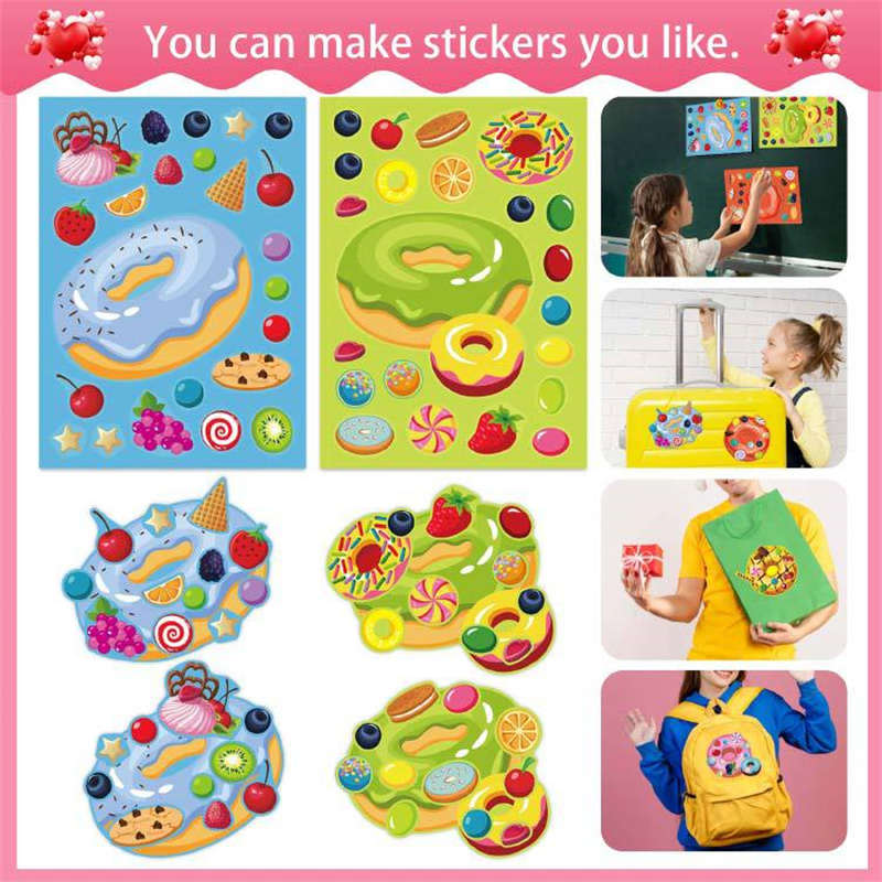 Make a Face Donut Stickers for - Art Craft 4 Years Old ulasan dan harga