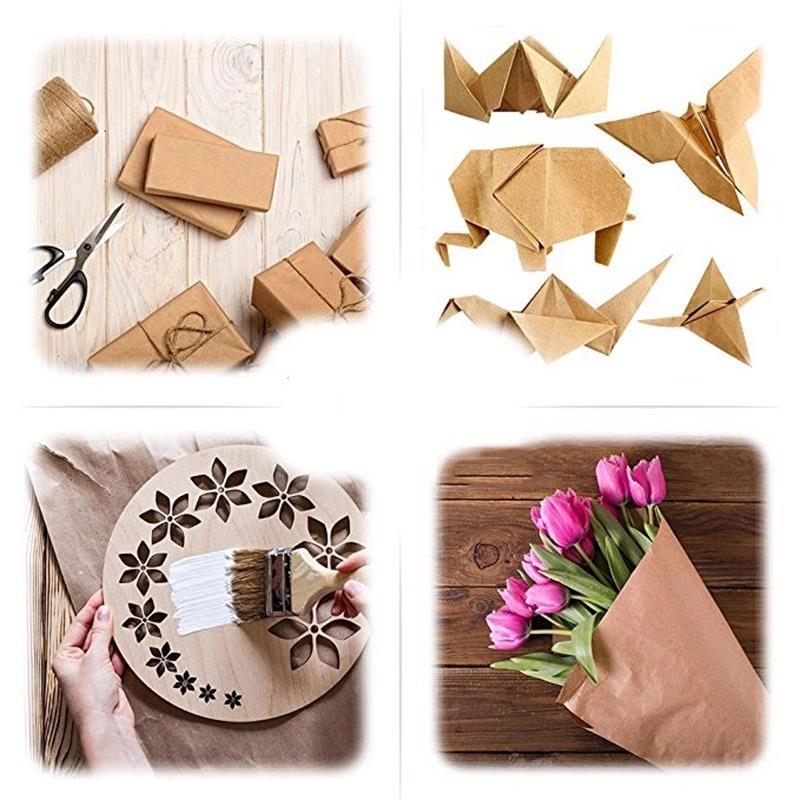 10M Brown Kraft Paper Gift Flo - Art Craft Recycled Materials ulasan dan harga